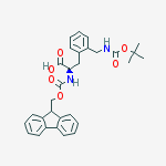 Structure of FMOC-D-2-AMINOMETHYLPHE(BOC)