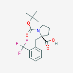 Structure of BOC-(S)-ALPHA-(2-TRIFLUOROMETHYL-BENZYL)-PROLINE