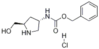 (2R,4S)-2-hydroxyMethyl-4-CBZ-aMino Pyrrolidine-HCl结构式
