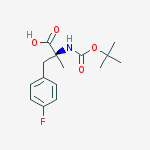 Structure of (S)-N-Boc-2-(4-fluorobenzyl)alanine