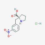 Structure of (R)-α-(3-nitro-benzyl)-proline HCl