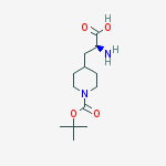 (S)-, 4-Piperidinepropanoic acid, ?-amino-1-[(1,1-dimethylethoxy)carbonyl]-结构式
