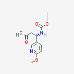 Structure of BOC-(S)-3-AMINO-3-(6-METHOXY-3-PYRIDYL)-PROPIONIC ACID