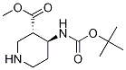Structure of trans-4-Boc-aMino-piperidine-3-carboxylic acid Methyl ester