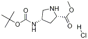 Structure of (2S,4S)-4-BOC-aMino Pyrrolidine-2-carboxylic acid Methylester-HCl