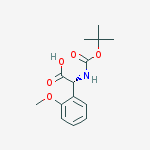 Structure of Boc-D-Phg(2-OMe)-OH;Boc-(R)-2-Methoxyphenylglycine