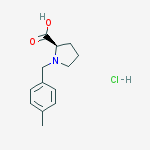 (R)-alpha-(4-methylbenzyl)-proline-HCl结构式