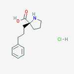 Structure of (R)-ALPHA-(3-PHENYL-PROPYL)-PROLINE-HCL