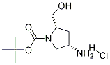 Structure of (2S,4S)-1-BOC-2-hydroxyMethyl-4-aMino Pyrrolidine-HCl