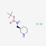 (S)-3-Boc-氨甲基哌啶盐酸盐结构式