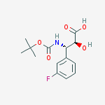 (2S,3S)-3-((tert-Butoxycarbonyl)amino)-3-(3-fluorophenyl)-2-hydroxypropanoic acid结构式
