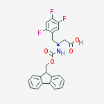 Structure of FMOC-(R)-3-AMINO-4-(2,4,5-TRIFLUORO-PHENYL)-BUTYRIC ACID