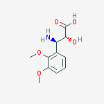 (2R,3R)-3-Amino-3-(2,3-dimethoxyphenyl)-2-hydroxypropanoic acid结构式