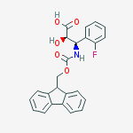 Structure of (2R,3R)-3-((((9H-Fluoren-9-yl)methoxy)carbonyl)amino)-3-(2-fluorophenyl)-2-hydroxypropanoic acid