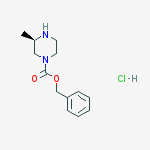 Structure of (R)-Benzyl 3-methylpiperazine-1-carboxylate hydrochloride
