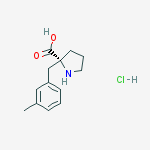 Structure of (R)-ALPHA-(3-METHYLBENZYL)-PROLINE-HCL