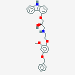 (R)-(+)-4'-BENZYLOXY-CARVEDILOL结构式