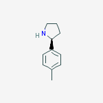 (2S)-2-(4-methylphenyl)pyrrolidine结构式