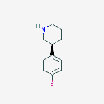 (S)-3-(4-fluorophenyl)piperidine结构式