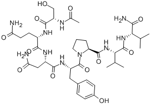 Structure of AC-SER-GLN-ASN-TYR-PRO-VAL-VAL-NH2