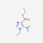 Structure of ethyl 5-amino-1-ethyl-1H-imidazole-4-carboxylate