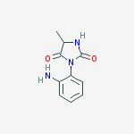 Structure of 3-(2-aminophenyl)-5-methyl-2,4-imidazolidinedione(SALTDATA: FREE)