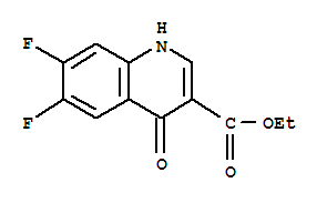 Structure of Ethyl-6,7-difluoro-1,4-dihydro-4-oxo-3-xynoline carbonate