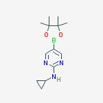 CYCLOPROPYL-[5-(4,4,5,5-TETRAMETHYL-[1,3,2]DIOXABOROLAN-2-YL)-PYRIMIDIN-2-YL]-AMINE结构式