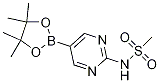 Structure of 2-(Methylsulfonylamino)pyrimidine-5-boronic acid, pinacol ester