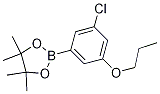 Structure of 3-Chloro-5-propoxyphenylboronic acid, pinacol ester