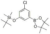 Structure of 3-Chloro-5-t-butyldimethylsilyloxyphenylboronic acid, pinacol ester