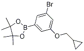 Structure of 2-(3-Bromo-5-(cyclopropylmethoxy)phenyl)-4,4,5,5-tetramethyl-1,3,2-dioxaborolane