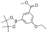 3-Ethoxy-5-(methoxycarbonyl)phenylboronic acid, pinacol ester结构式
