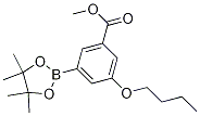 Structure of 3-Butoxy-5-(methoxycarbonyl)phenylboronic acid, pinacol ester