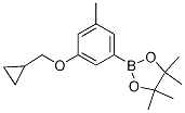 Structure of 2-(3-(Cyclopropylmethoxy)-5-methylphenyl)-4,4,5,5-tetramethyl-1,3,2-dioxaborolane