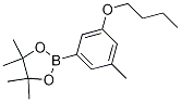 3-Butoxy-5-methylphenylboronic acid, pinacol ester结构式