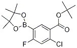 Structure of tert-Butyl 2-chloro-4-fluoro-5-(4,4,5,5-tetramethyl-1,3,2-dioxaborolan-2-yl)benzoate