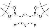 2,6-二氟-3,5-双(4,4,5,5-四甲基-1,3,2-二氧杂环戊硼烷-2-基)吡啶结构式