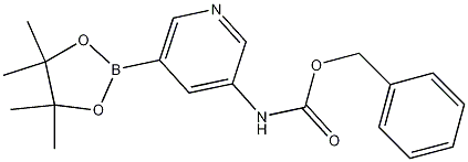 Structure of benzyl 5-(4,4,5,5-tetramethyl-1,3,2-dioxaborolan-2-yl)pyridin-3-ylcarbamate