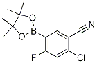 Structure of 4-Chloro-5-cyano-2-fluorophenylboronic acid, pinacol ester