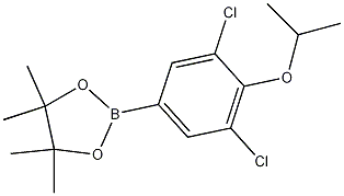 Structure of 2-(3,5-Dichloro-4-isopropoxyphenyl)-4,4,5,5-tetramethyl-1,3,2-dioxaborolane