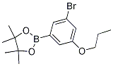 Structure of 3-Bromo-5-propoxyphenylboronic acid, pinacol ester