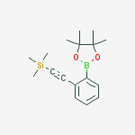 trimethyl-[2-[2-(4,4,5,5-tetramethyl-1,3,2-dioxaborolan-2-yl)phenyl]ethynyl]silane结构式