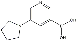 Structure of 5-(Pyrrolidin-1-yl)pyridin-3-ylboronic acid