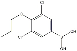 Structure of 3,5-Dichloro-4-propoxyphenylboronic acid
