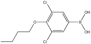 4-Butoxy-3,5-dichlorophenylboronic acid结构式