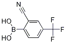 2-氰基-4-(三氟甲基)苯硼酸结构式