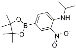 Structure of N-Isopropyl-2-nitro-4-(4,4,5,5-tetramethyl-1,3,2-dioxaborolan-2-yl)aniline