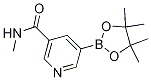 Structure of N-Methyl-5-(4,4,5,5-tetraMethyl-1,3,2-dioxaborolan-2-yl)nicotinaMide