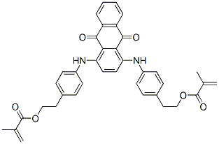 Structure of 1,4-BIS(4-(2-METHACRYLOXYETHYL)PHENYLAMINO)ANTHRAQUINONE